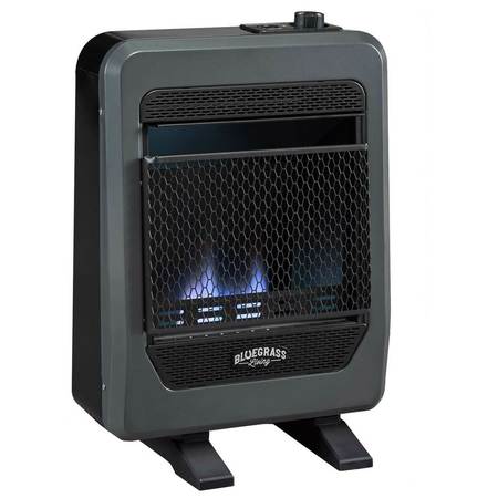 BLUEGRASS LIVING Propane Gas Vent Free Blue Flame Gas Space Heater With Base Feet B10TPB-B